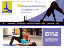 Tablet Screenshot of pilatesinstructoracademy.com